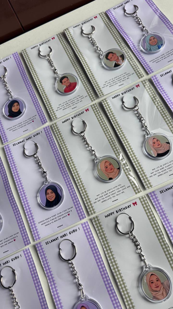 Ghibli Photo Keychain